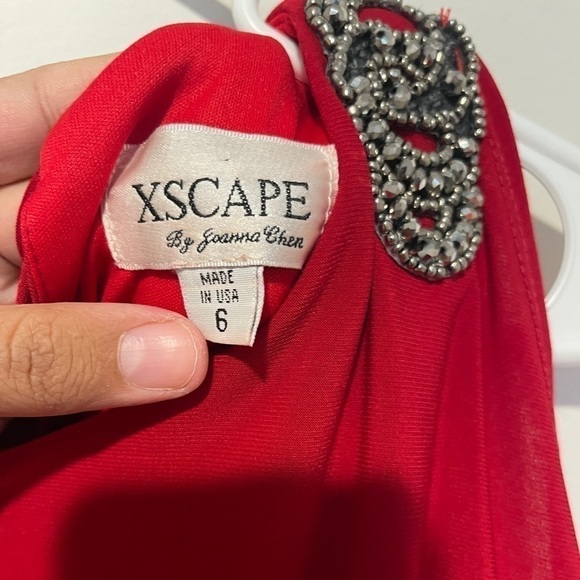 XSCAPE red dress , holiday,Christmas - Picture 6 of 8